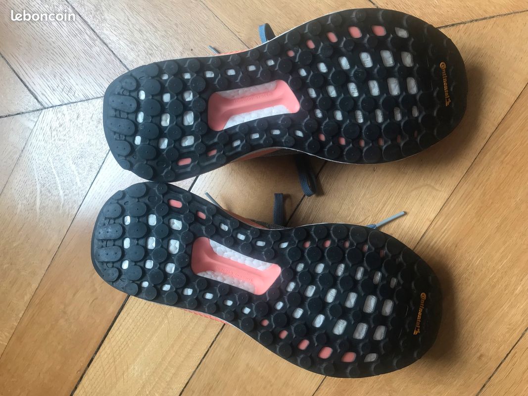 Neuves - Adidas Solar Boost Blue/Coral Athletic Running Shoes BB6603 taille 7 1/2 neuves (image 4)