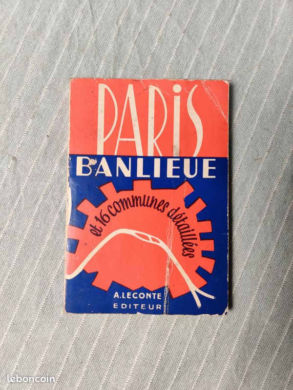 Carte ancienne Paris Banlieue – A. Leconte Éditeur (image 1)