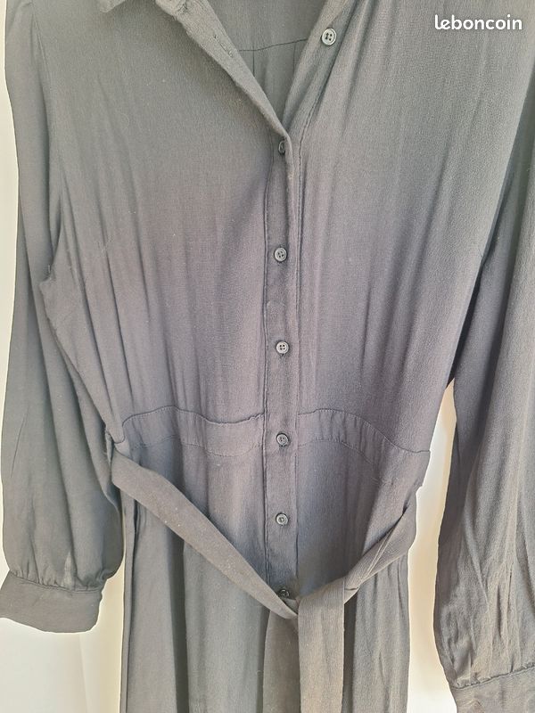 Robe Chemise noire Monoprix T44 (image 2)