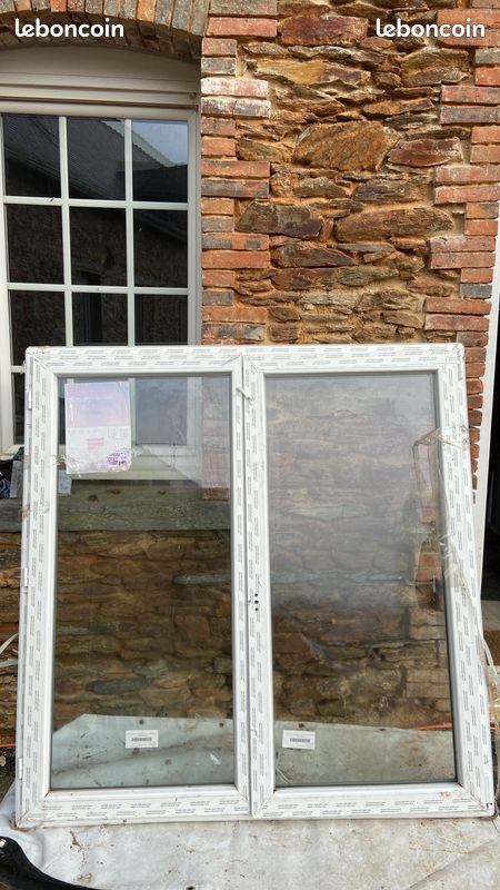 Ouvrant pvc 145 x 140 oscillo battant 2 vantaux (image 2)