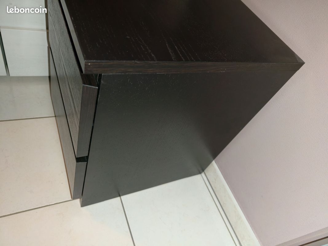 Lot de 2 Commodes à 2 tiroirs malm Ikea / table de chevet Ikea (image 5)