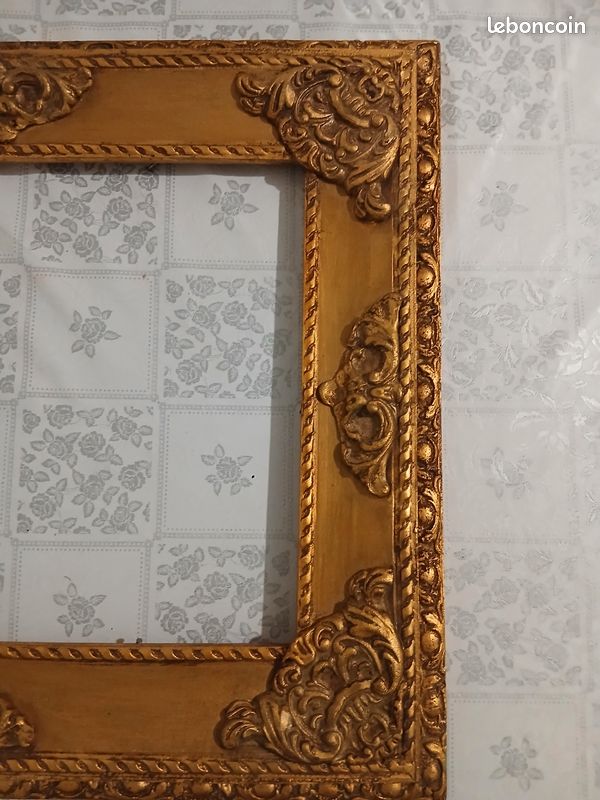Cadre en bois doré style baroque (image 7)