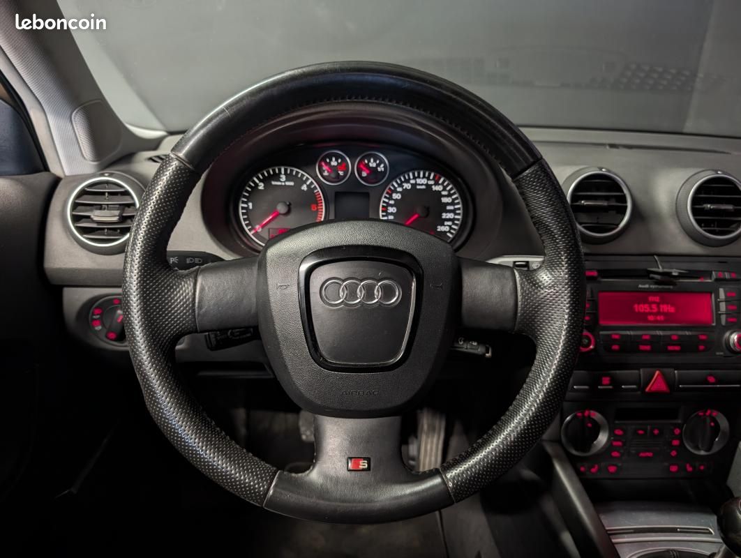 Audi A3 sportback 2.0 TDI 170cv SONO BOSE TOIT OUVRANT FULL CUIR CHAUFFANT (image 17)