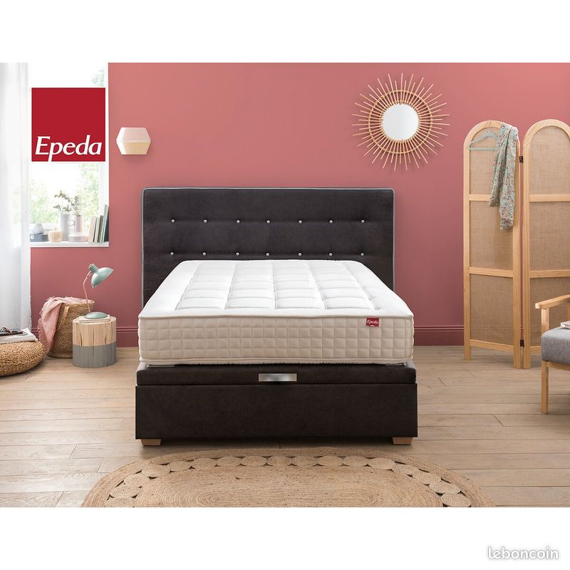 Lit coffre Epeda NEUF 90 cm x 200 cm 1 place (image 1)