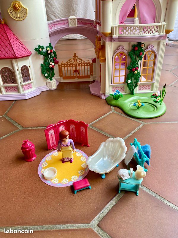 Pièce PLAYMOBIL 5143 - Roue + Essieu Pour Carrosse Princesse Château - Occasion TB