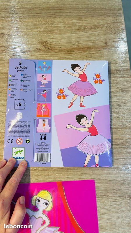 5 pochoirs djeco danse 4/8 ans (image 8)