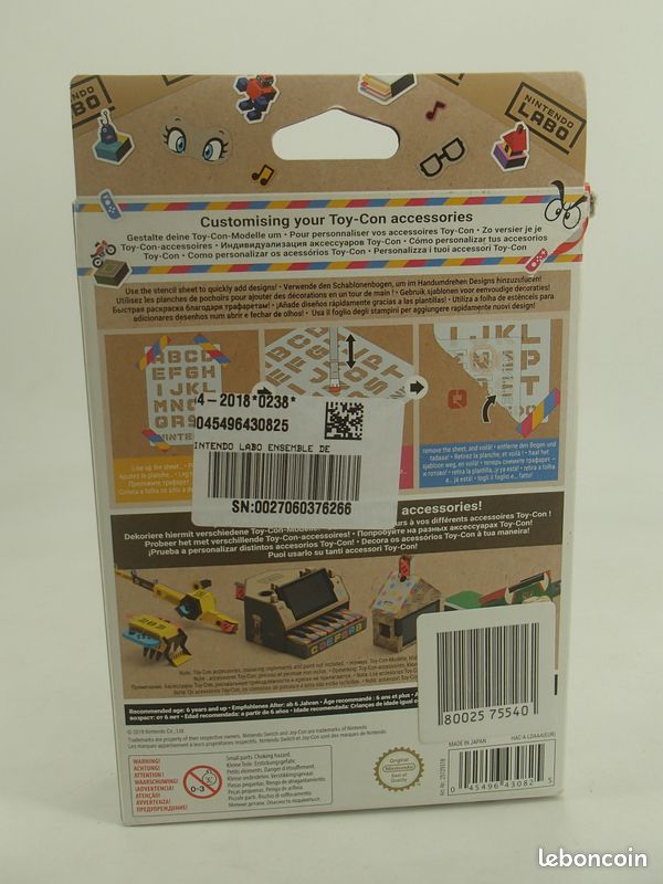 Nintendo labo kit de customisation neuf sous emballage (image 2)