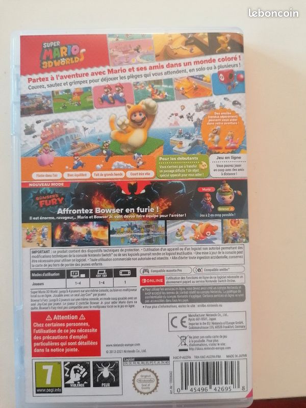 [VENDU] [JEU SWITCH] Super Mario 3D World + Bowser's Fury (image 3)
