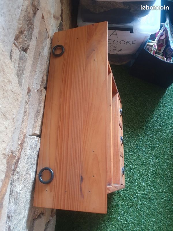 Petite étagère en pin couleur miel (image 3)
