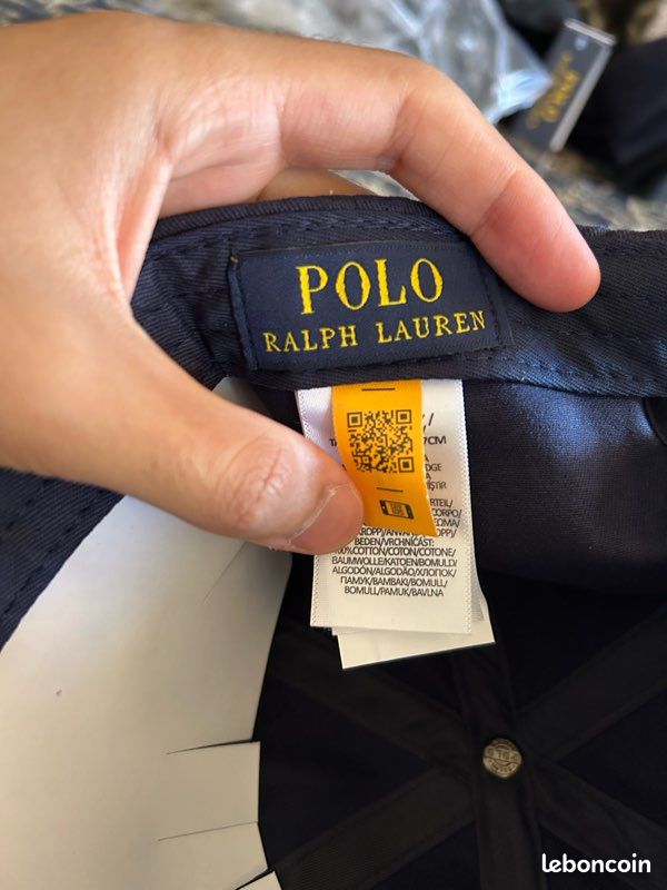 Casquette Ralph Lauren bleu marine neuve avec étiquette - Taille unique (image 7)