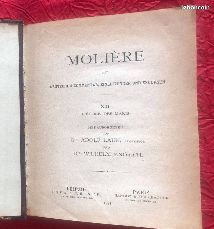 L'école des maris - Molière (image 1)