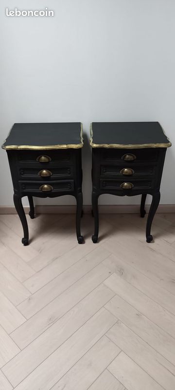 Chevet vintage, chevet ancien, table de nuit, selette, meuble d'appoint, guéridon (image 4)