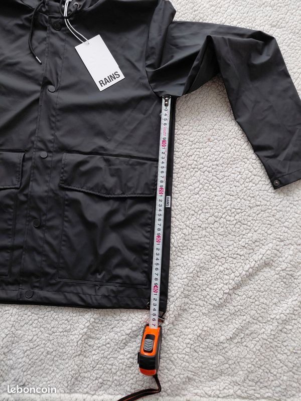 Parka imperméable à capuche Noir Rains - Femme | Place des Tendances