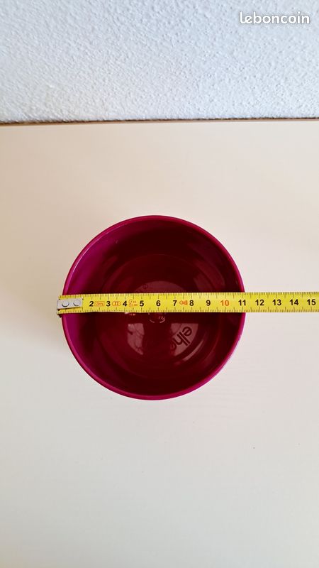 Cache pot orchidées et plantes vertes plastique rose prune (image 5)