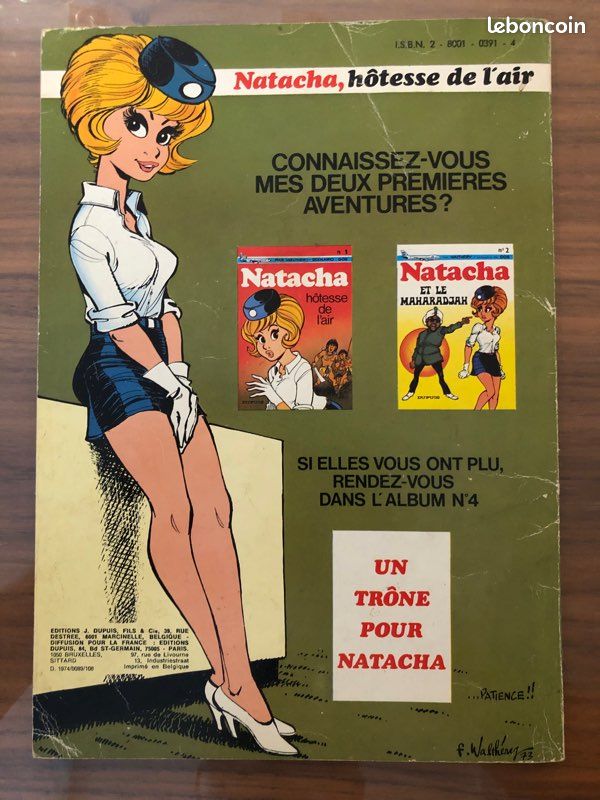 BD NATACHA 3 EO 1974 La mémoire de Métal par Walthery (image 9)