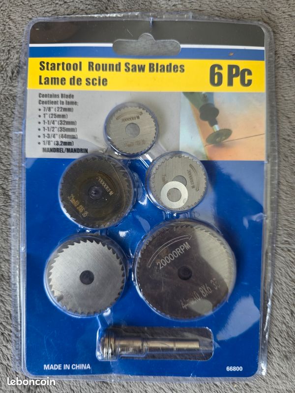 Lot 5 Disques à Tronçonner 60 Mm + Mandrins 3 Mm – Lames Mini Scie Diamantée Pour Perceuse Et Outil Rotatif