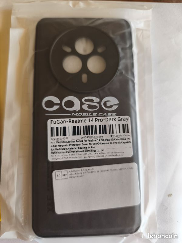 Coque cuir Realme 14 pro (image 1)