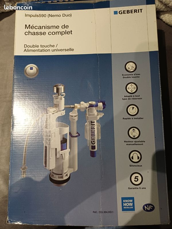 Mécanisme chasse d'eau neuf (image 1)