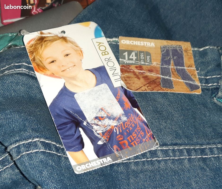Jean Skinny Orchestra Fille – Taille 14 Ans (164) – Noir, Slim, élasthanne – Neuf Sans étiquettes