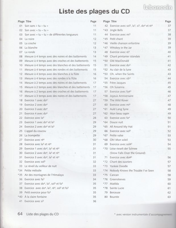 Livre methode de flute a bec pour enfants avec cd 80 exercices et morceaux musicaux (image 4)