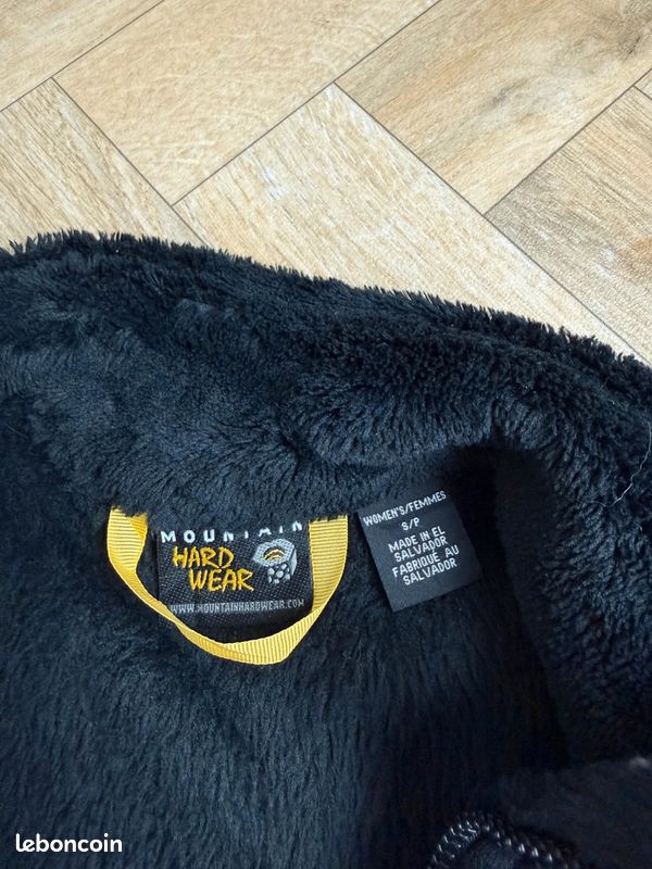 Veste Polaire Mountain Hardwear Monkey Noire Taille S Outdoor Rando Techwear Y2K Gorpcore #3256 (image 3)