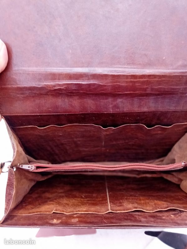 Sac bandoulière en cuir Vintage | Globe Trott-Air
