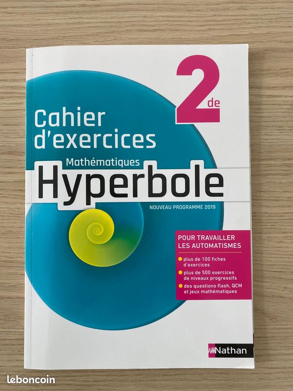 Cahier d'exercice Mathématiques 2nde (image 1)