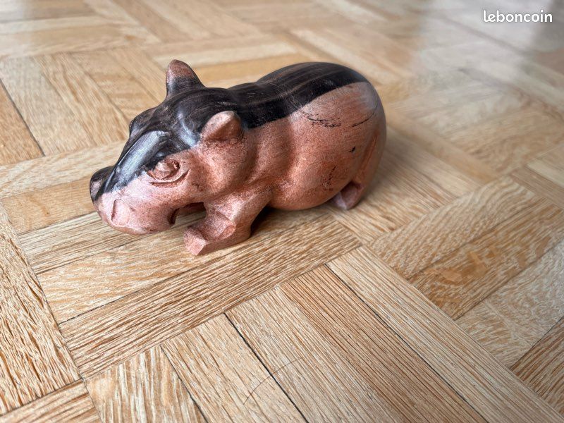Hippopotame Africain en bois (image 1)
