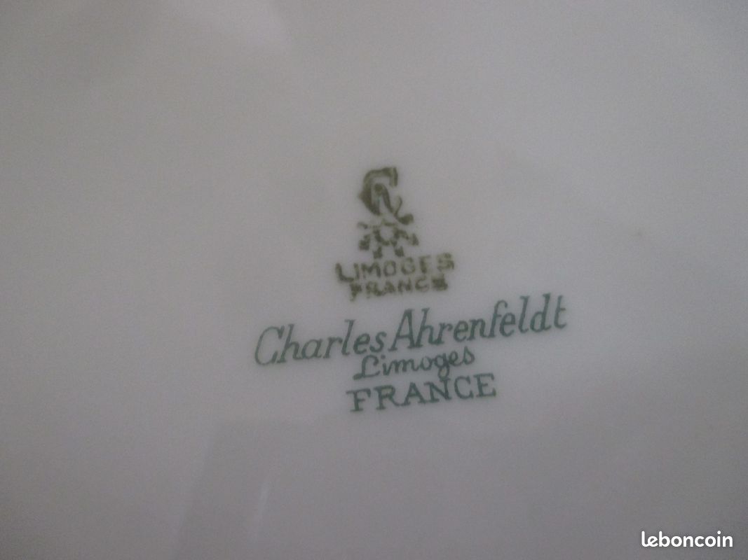 6 assiettes à dessert porcelaine de Limoges Charles Ahrenfeldt (image 4)