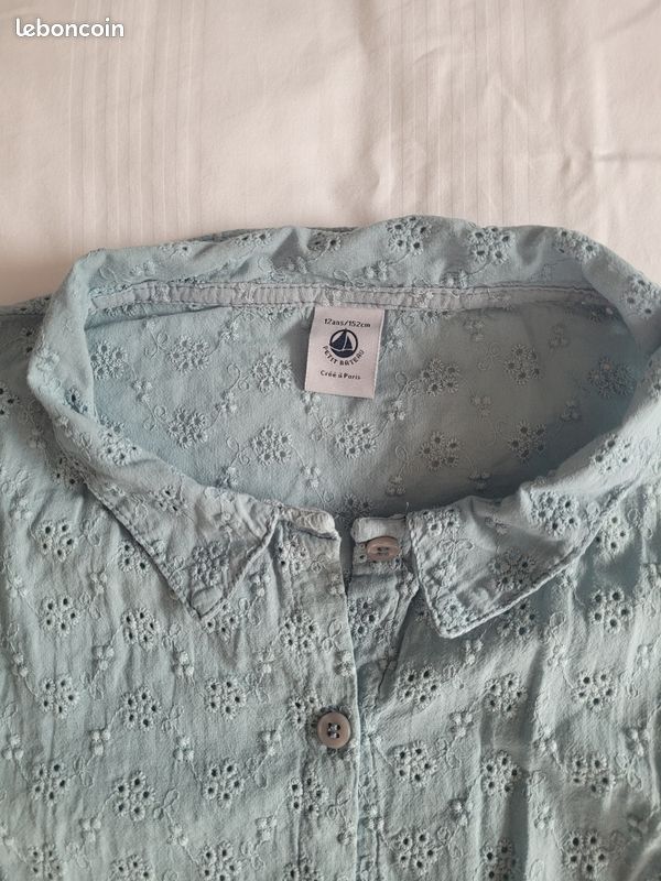 Robe en broderie anglaise Petit Bateau 12 ans (image 4)