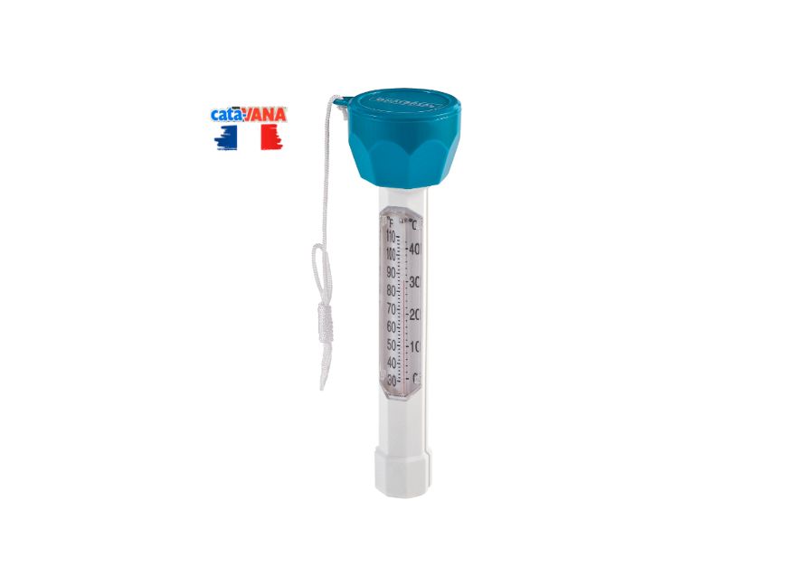 Thermomètre Eau Piscine Flottant avec Grosse Tête Bleue - NEUF