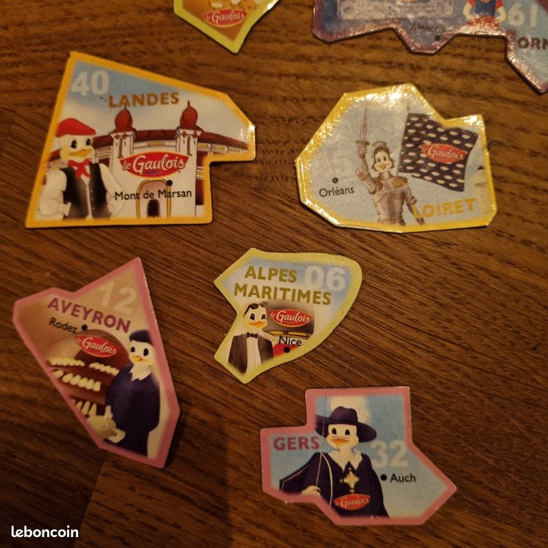 Lot n2 de magnets - Régions de France : 7 magnets (Le Gaulois) (image 3)