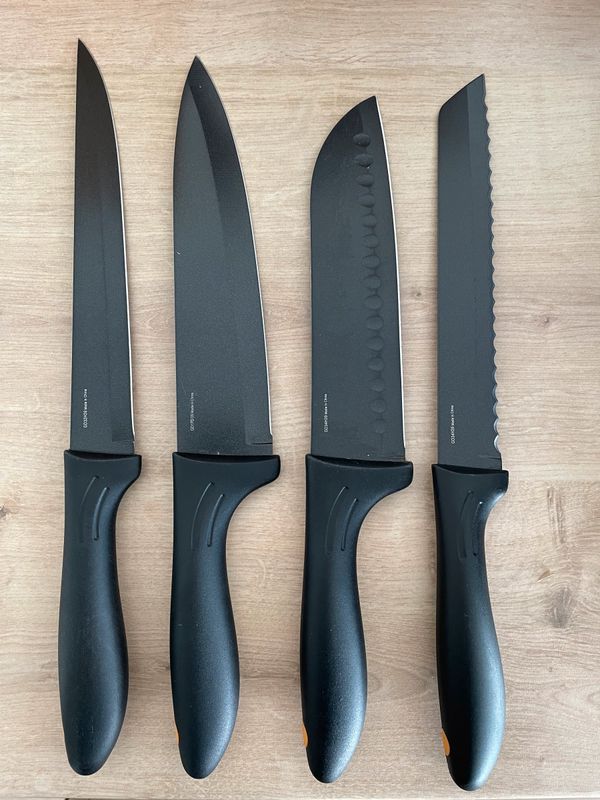 ERNESTO® Couteau avec manche en bambou ou acier inoxyd…