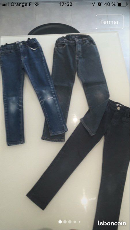 Lot de pantalons fille 7 ans (image 1)