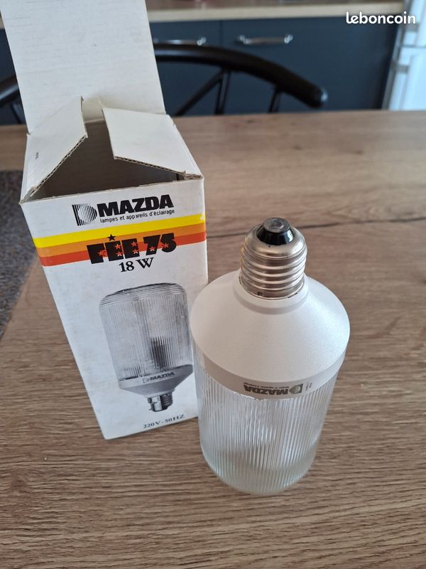 Lampe Spot MAZDA 75W Ancienne – Ampoule Réflecteur 220/230V, Occasion Brocante
