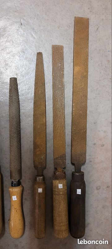 Vieilles limes diverses pour métaux, bois, etc (image 2)