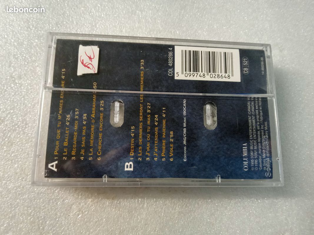 Cassette audio Céline Dion – D'Eux (image 2)