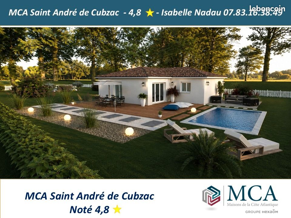 Maison 3 pièces 85 m² · à Saint-André-de-Cubzac · 85 m² · 213 000 €
