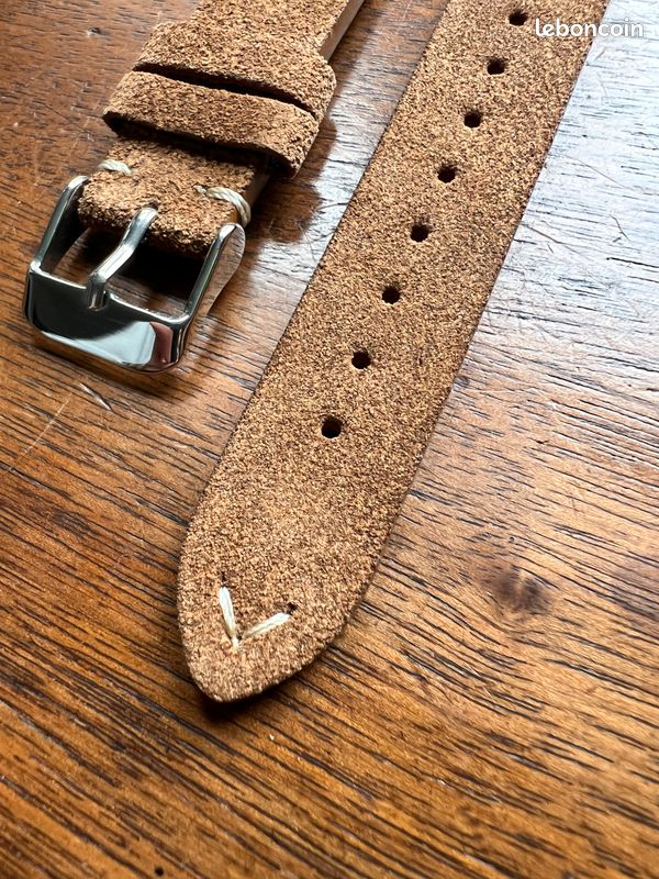 Bracelet De Montre Marron 18mm - Neuf De Stock (occasionné) - Sans Marque, Remplacement