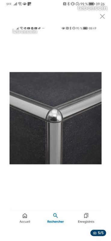 Angle en inox externe pour profil de finition (image 1)