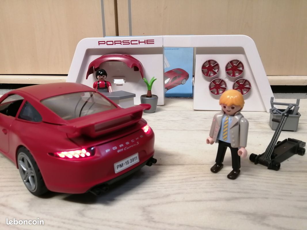 Atelier avec voiture Porsche 911 Carrera s Playmobil (image 4)