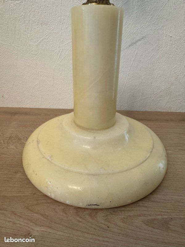 Cendrier sur pied Vintage en Onyx Véritable et Laiton – Style Art Déco / Hollywood Regency (image 4)
