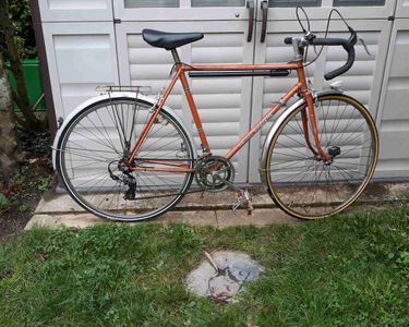 Vélo Vintage Jacques Anquetil - Cadre Orange Durifort 888 - Course Homme