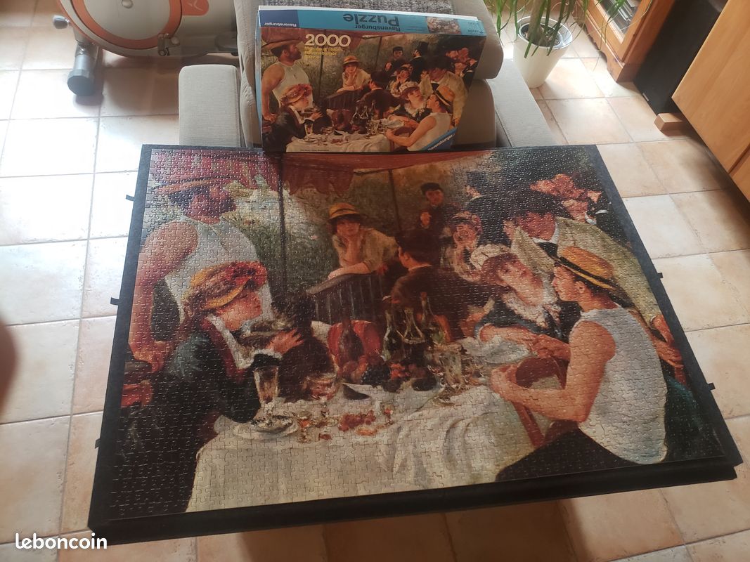 Puzzle 2000 pièces « Le déjeuner des canotiers » (tableau) complet (image 1)