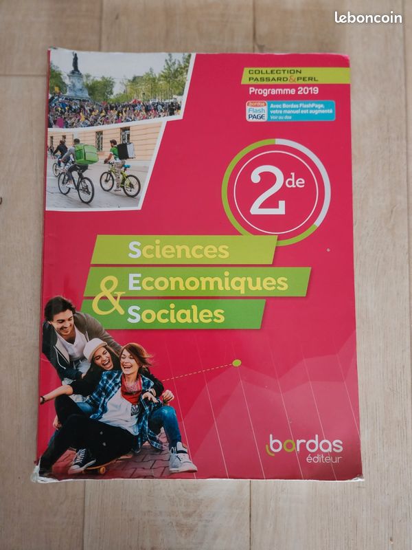 Manuel de Sciences Économiques et Sociales collection Passard & Perl, édition Bordas (image 1)