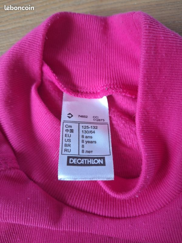 Maillot / sous couche ski 8 ans décathlon (image 2)