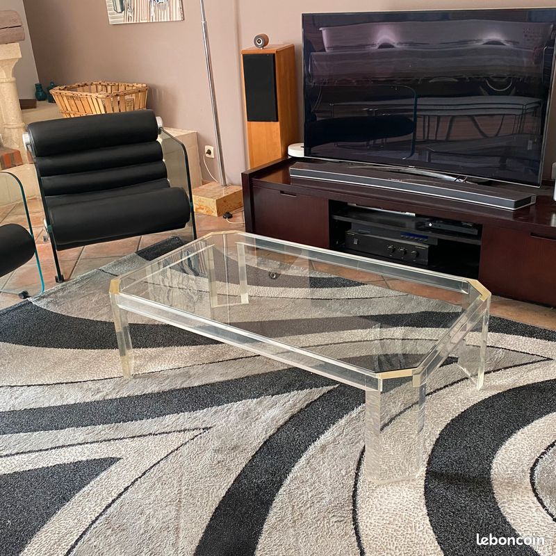 Table basse Athena par David Lange. 1970. 120x70 (image 4)