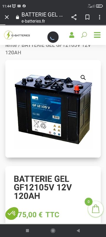 Batterie - Sonnenschein - GF12105V - 12V - 120Ah