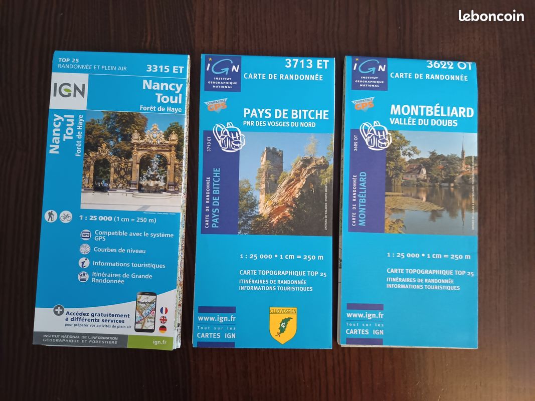 2 Cartes IGN Tour De France 1994 Et 1997 – Cyclisme, Collection