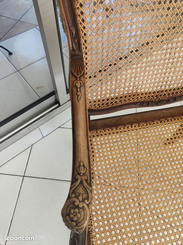 Lot de 2 fauteuils régence cannés début 19eme (image 4)